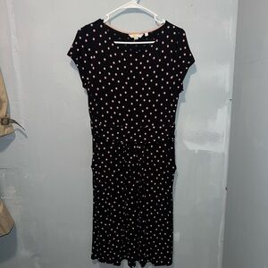 Boden Polka Dot Black Dress
